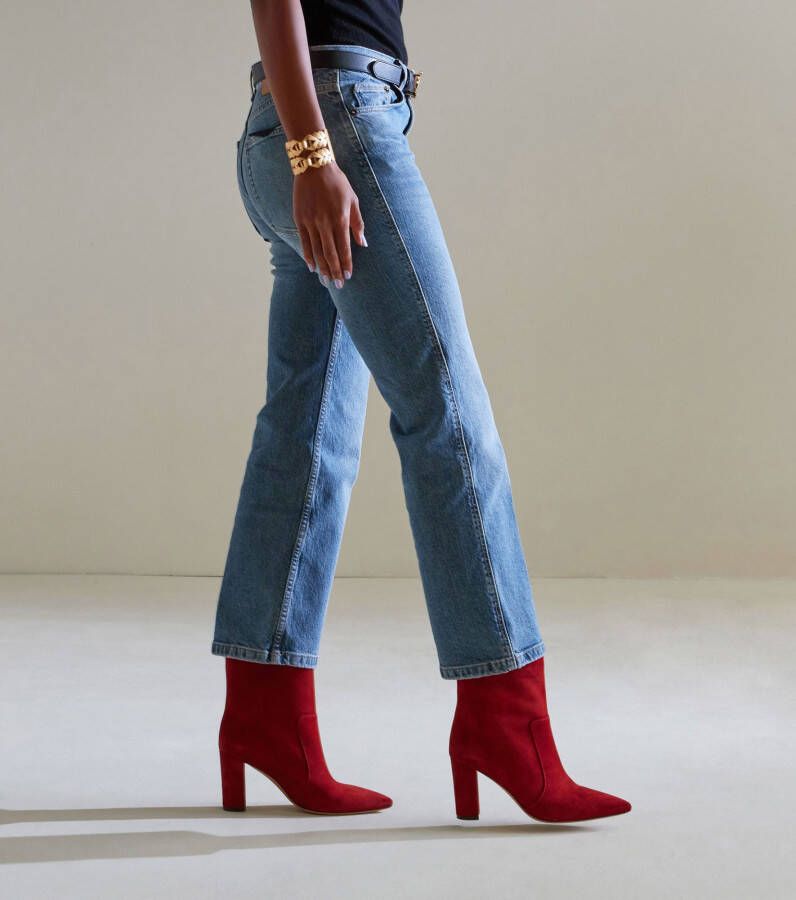 Lina Locchi Dames Leren EnkellaarsjesEnkellaarsjes