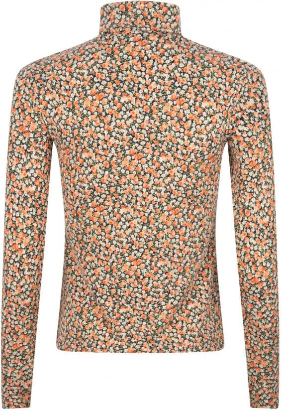 Lofty Manner gebloemde top Kylie groen/oranje