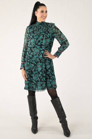 Marc Cain Jurk gebloemde print , Groen, Dames