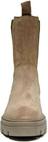 Mjus Beatrix M79203 hoge leren chelsea boots beige