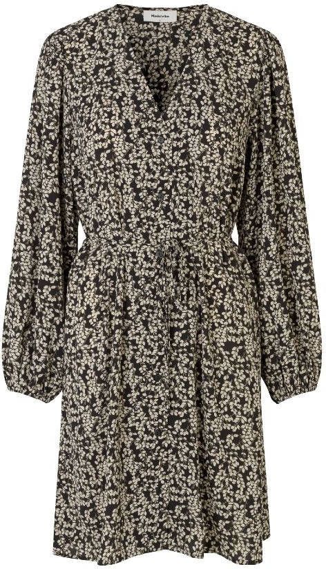 Modström jurk Oda van gerecycled polyester zwart