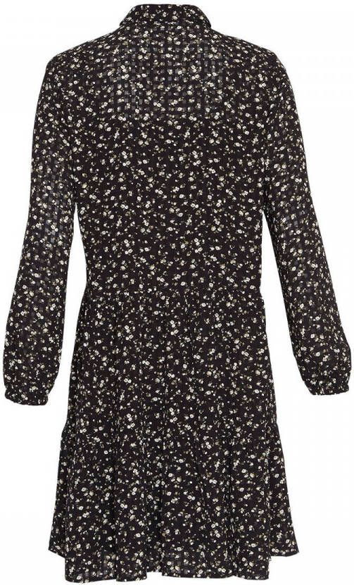 MSCH Copenhagen gebloemde jurk Oceanna zwart/ecru