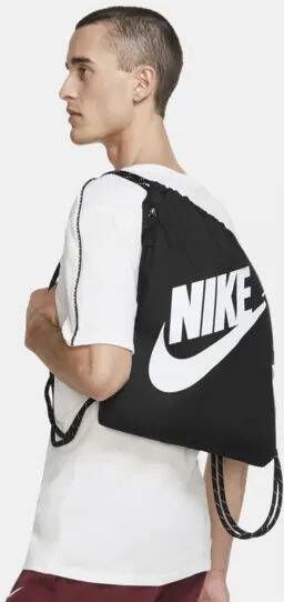 Nike Heritage Tas met trekkoord(13 liter) Zwart