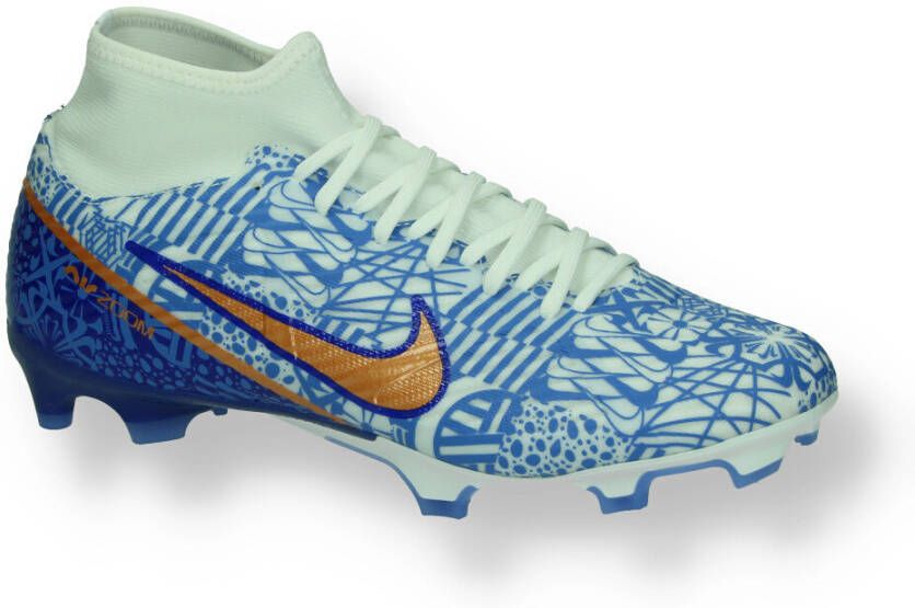 Nike Air Zoom Mercurial Superfly 9 Academy MG CR7 Personal Edition Wit/Koper/Blauw