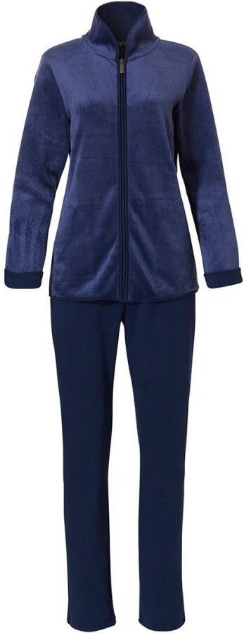Pastunette Nacht huispak met rits 'fluweel comfort'
