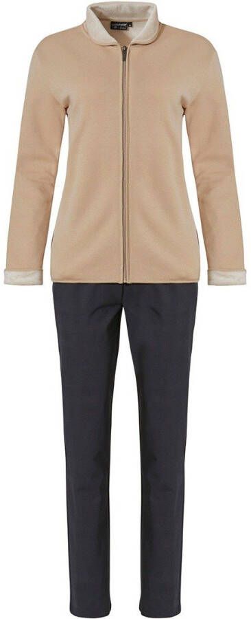 Pastunette Zandbruin huispak met ritssluiting 'home comfort'