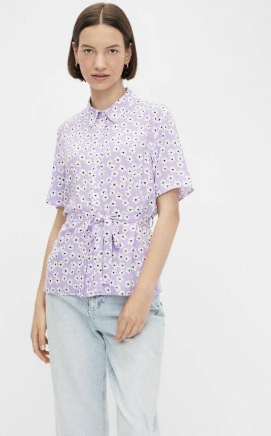 Pieces Overhemd met korte mouwen print