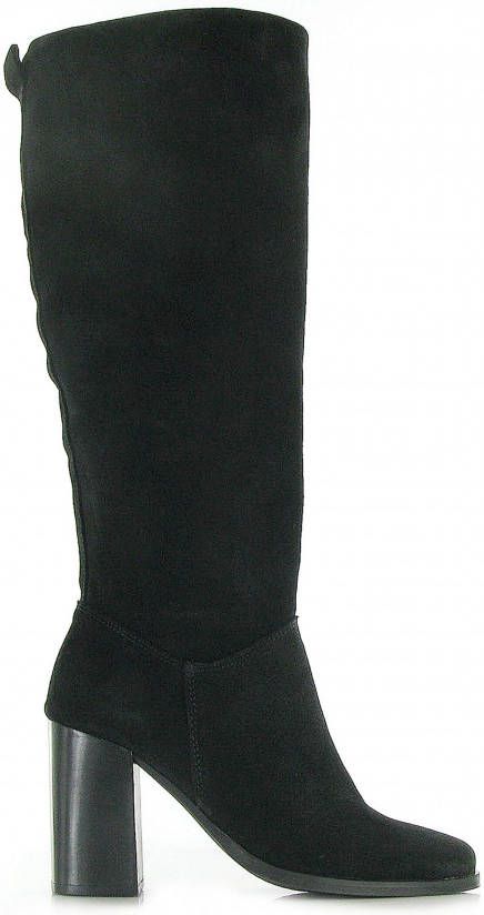 PS Poelman Nozzy suède laarzen zwart