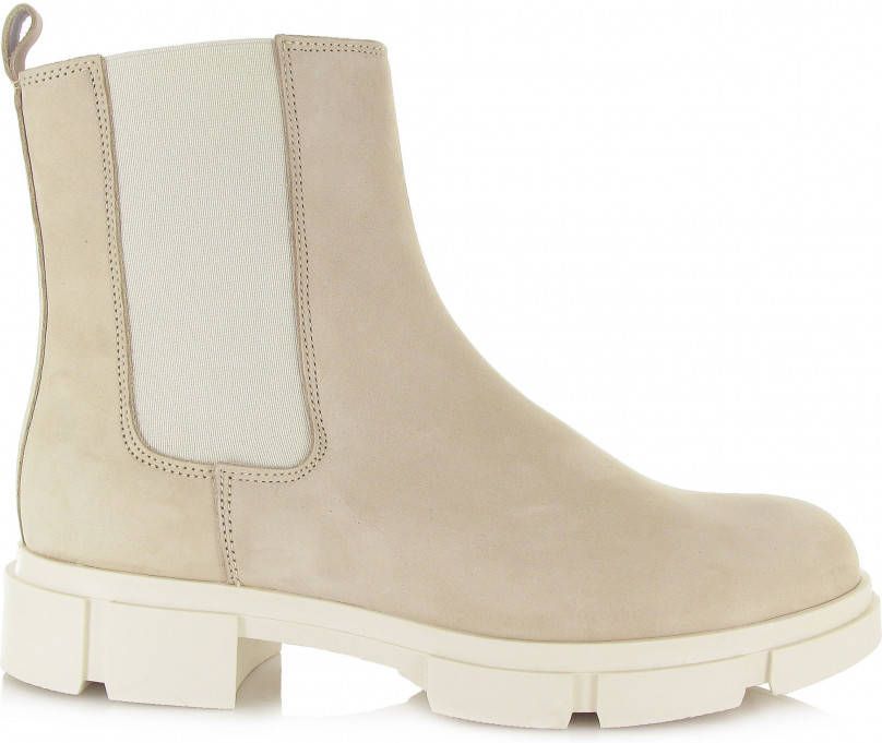 PS Poelman Lynn nubuck chelsea boots beige