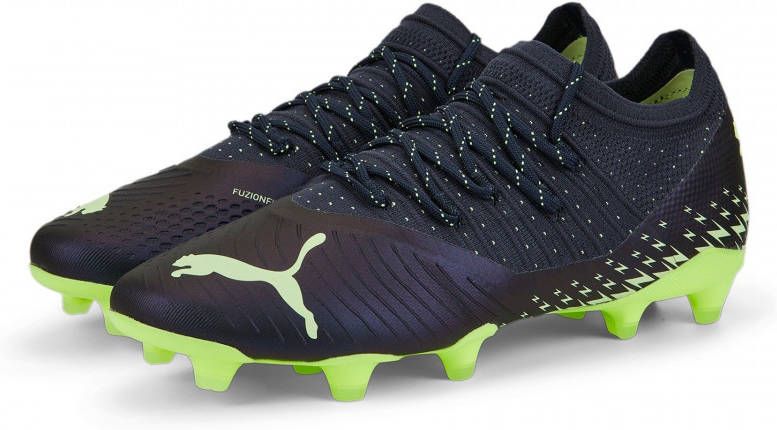 PUMA FUTURE 2.4 Gras/Kunstgras Voetbalschoenen(MG)Donkerblauw Groen