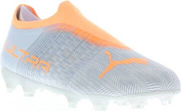 PUMA Ultra 3.4 Gras/Kunstgras Voetbalschoenen(MG)Kids Zilver Oranje