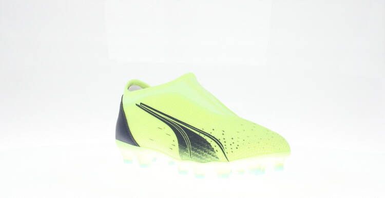 PUMA Ultra Match Veterloze Gras/Kunstgras Voetbalschoenen(MG)Kids Lichtgroen Zwart Blauw