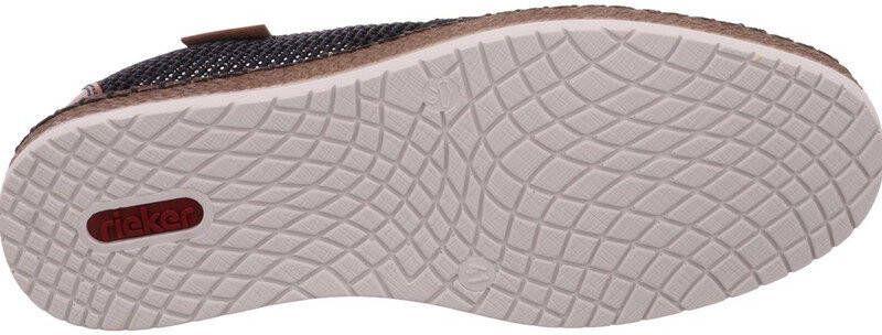 Rieker Espadrilles met luchtdoorlatende perforatie