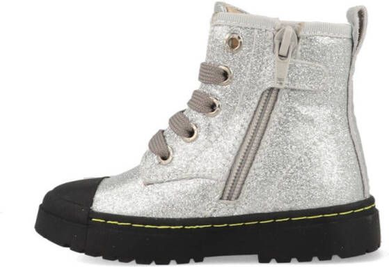 Shoesme Boots Biker SW21W011 B Zilver 27