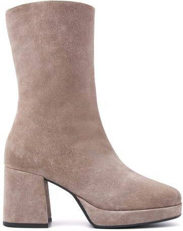 VIA VAI Taupe Enkellaarsjes Lilla Seven