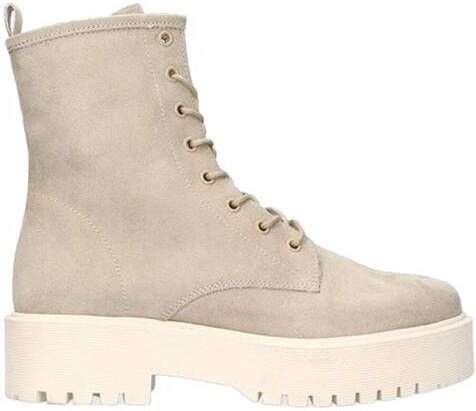 Tango Bee chunky biker boots , Beige, Dames