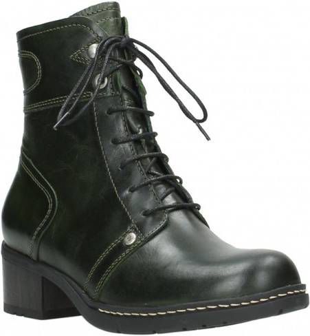 Enkellaarzen Wolky 01260 Red Deer 30730 forest (groen) leer