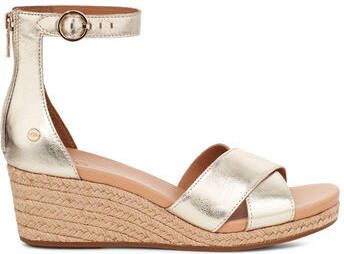 Ugg Eugenia Sandalen voor Dames in Pale Gold Metallic