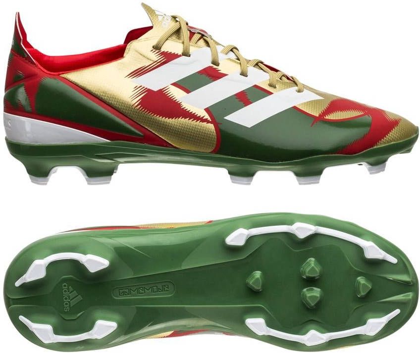 adidas GAMEMODE FG/AG Iconic Footballs Goud/Wit/Groen Kinderen