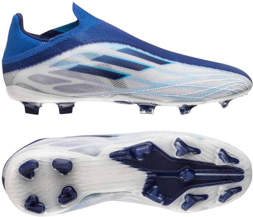 adidas X Speedflow + FG Diamond Edge Wit/Navy/Blauw Kinderen