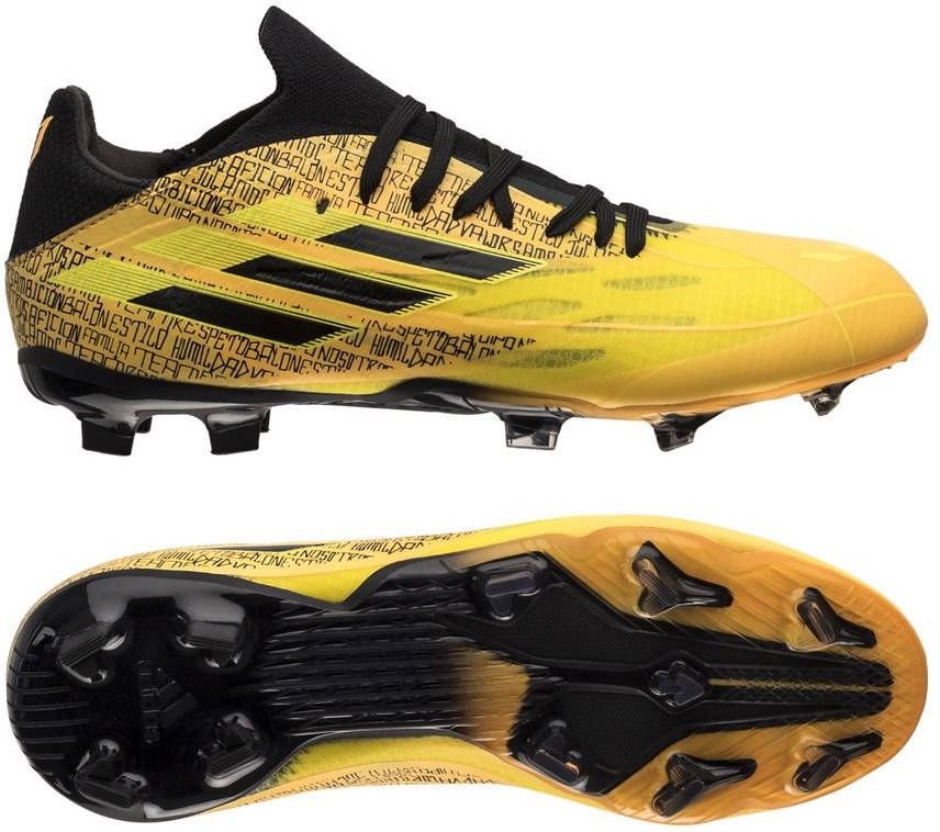 Adidas Kids adidas X Speedflow Messi.1 Gras Voetbalschoenen(FG)Kids Goud Zwart Geel
