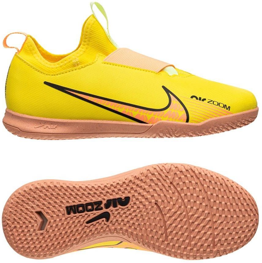 Nike Jr. Zoom Mercurial Vapor 15 Academy IC Zaalvoetbalschoen voor kleuters/kids Geel