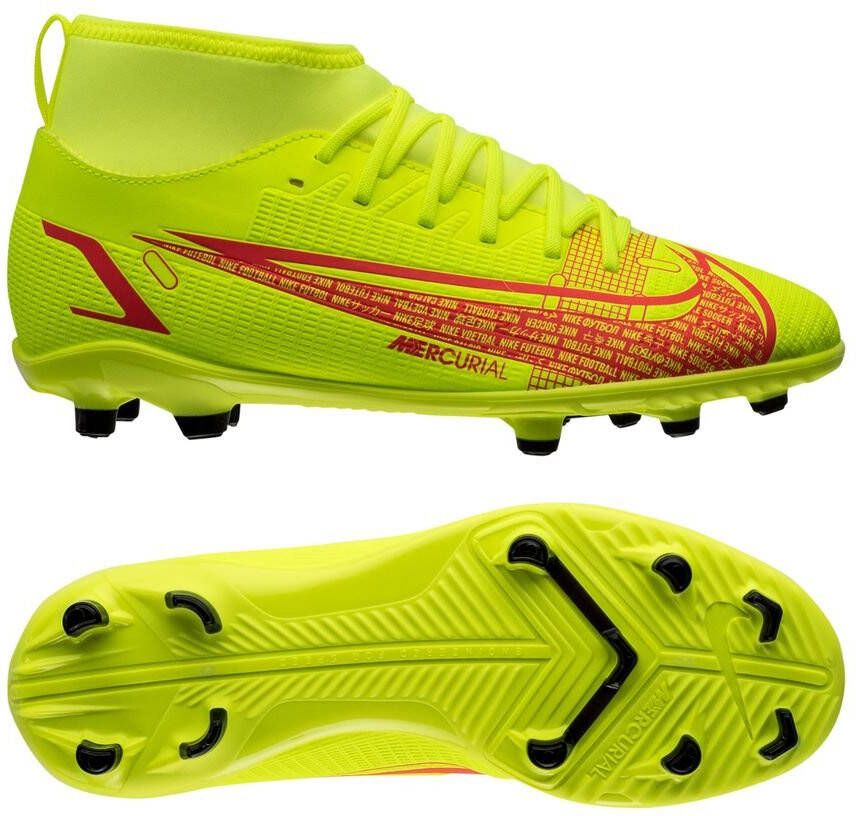 Nike Jr. Mercurial Superfly 8 Club MG Voetbalschoen voor kleuters/kids (meerdere ondergronden) Geel