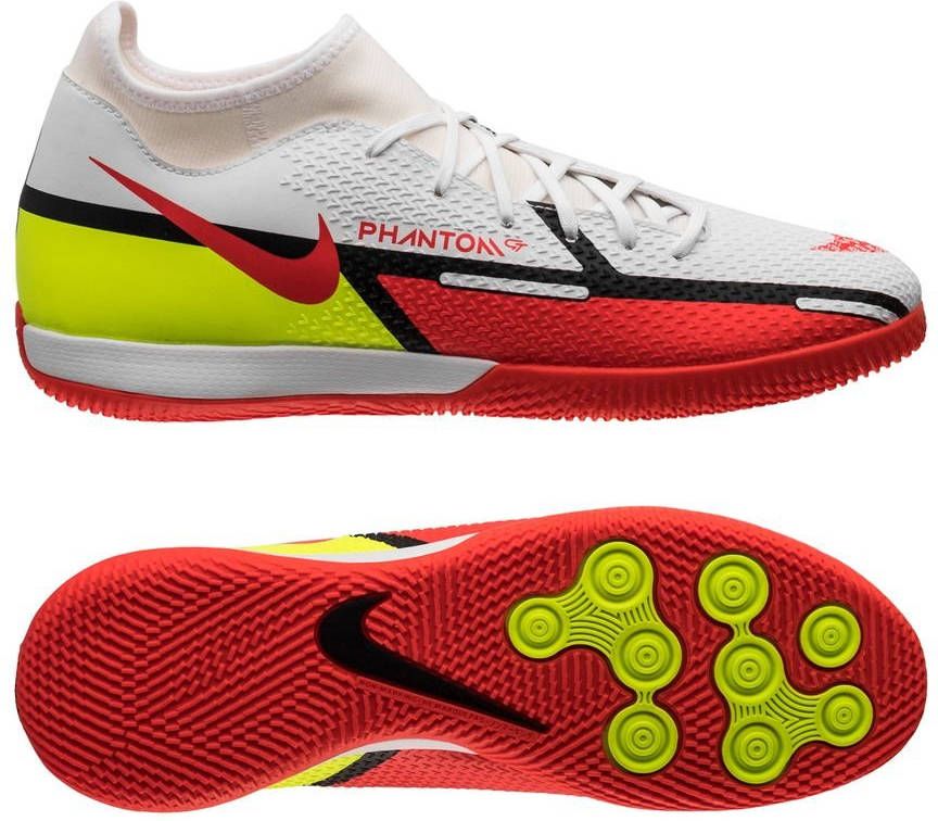 Nike Phantom GT2 Academy Dynamic Fit IC Zaalvoetbalschoen Wit