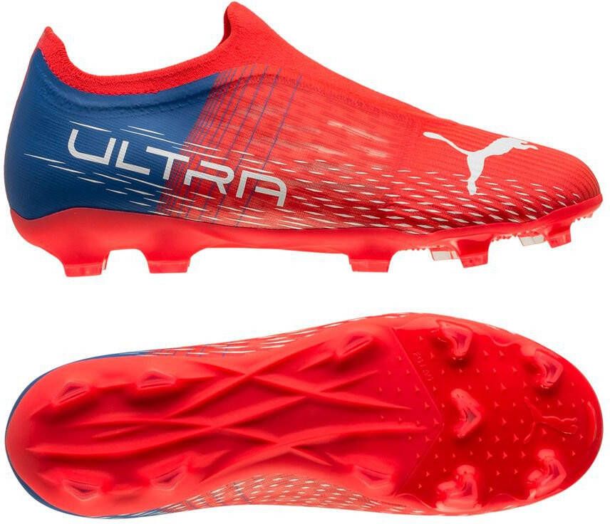 PUMA Ultra 3.3 Gras / Kunstgras Voetbalschoenen LL (MG) Kids Rood Wit