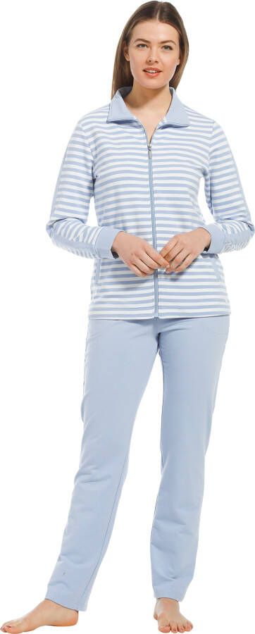 Pastunette dames huispak 80221 152 8 licht blauw Licht Blauw 44