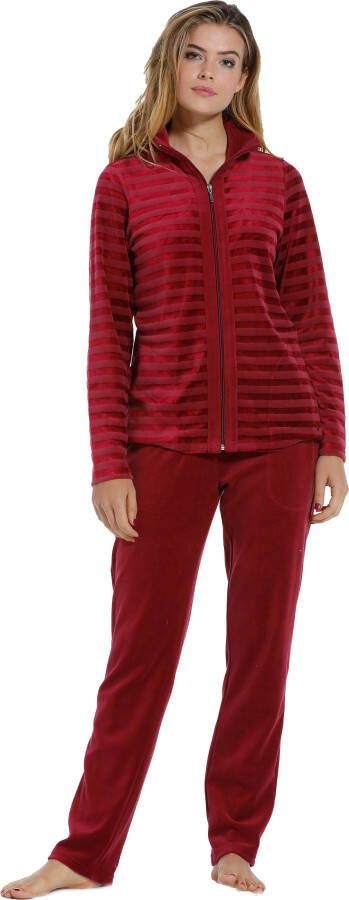 Pastunette Dames huispak De Luxe 85202 350 8 rood Rood 52
