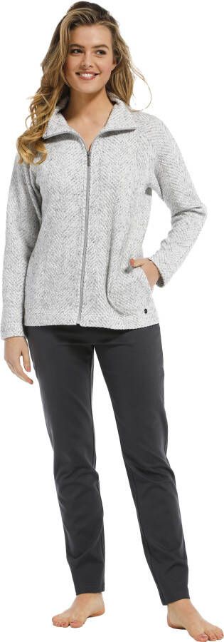 Pastunette Dames huispak De Luxe 85212 334 8 Grijs 52