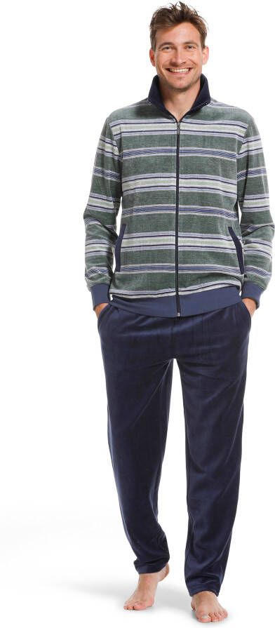 Pastunette heren huispak velours 83222 626 8 Grijs 3XL/58