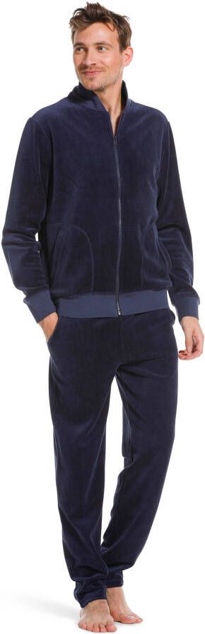 Pastunette Heren huispak velours 8399 610 8 Blauw S/48