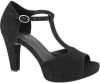Graceland Zwarte sandalette T-strap maat 37 online kopen