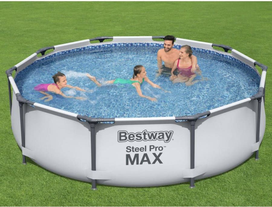 Bestway Steel Pro Max frame zwembad(Ø 305x76 cm)met filterpomp