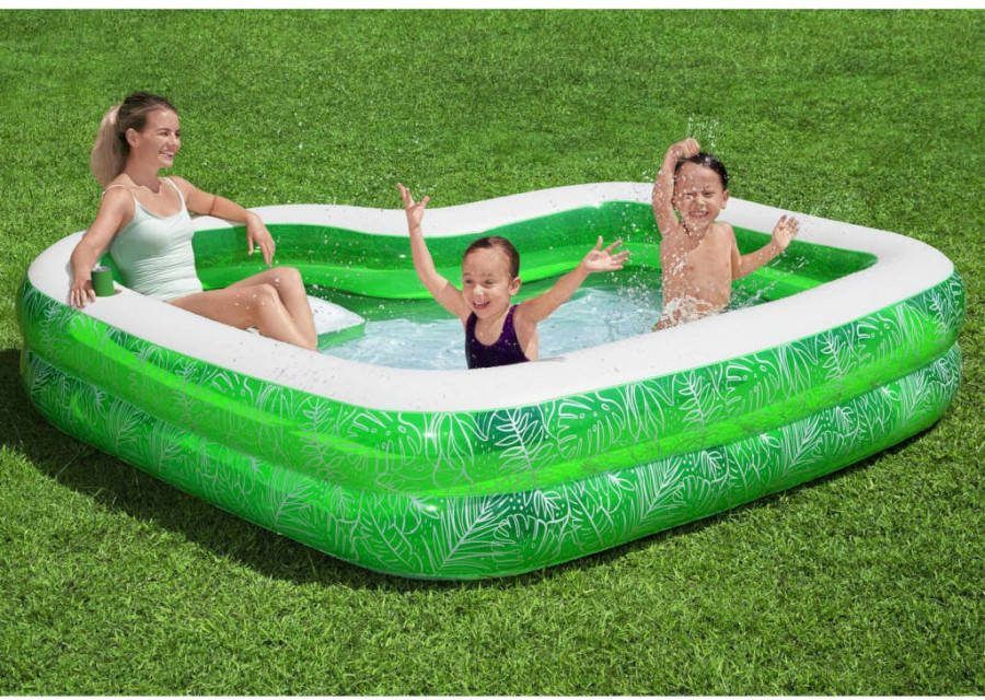 Bestway Zwembad met zitje Tropical Paradise 231x231x51 cm