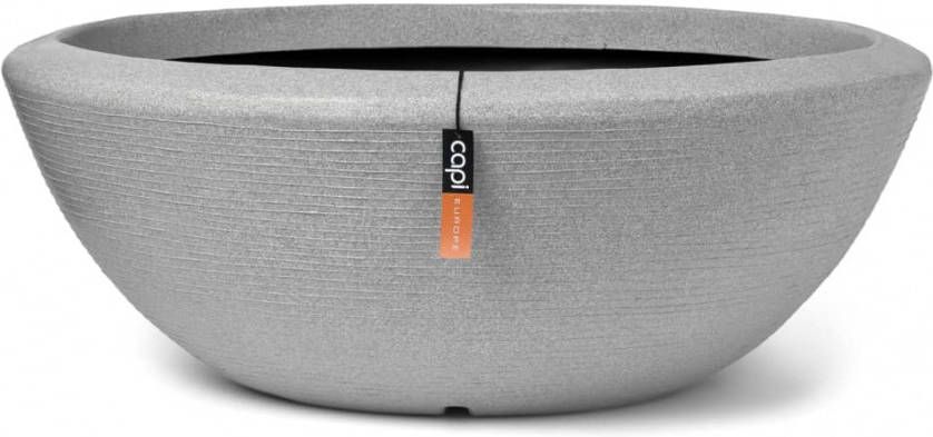 Capi Bloempot Arc Granite laag 61x25 cm ivoorkleurig