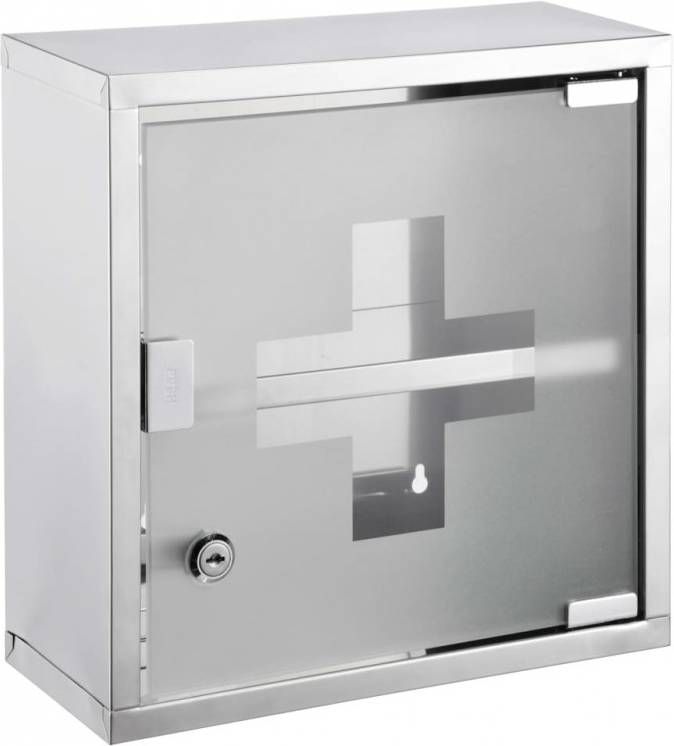 Huismerk Premium Roestvrij Staal Medicijnkast 30 x 12 x 30 cm