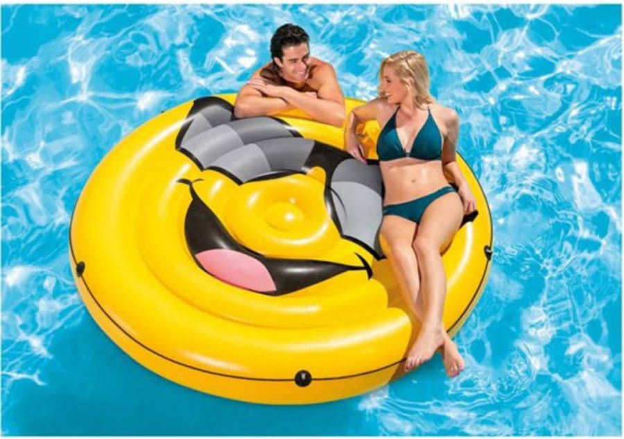 Intex Smiley Cool Guy Eiland Opblaasfiguur 173 X 27 Cm