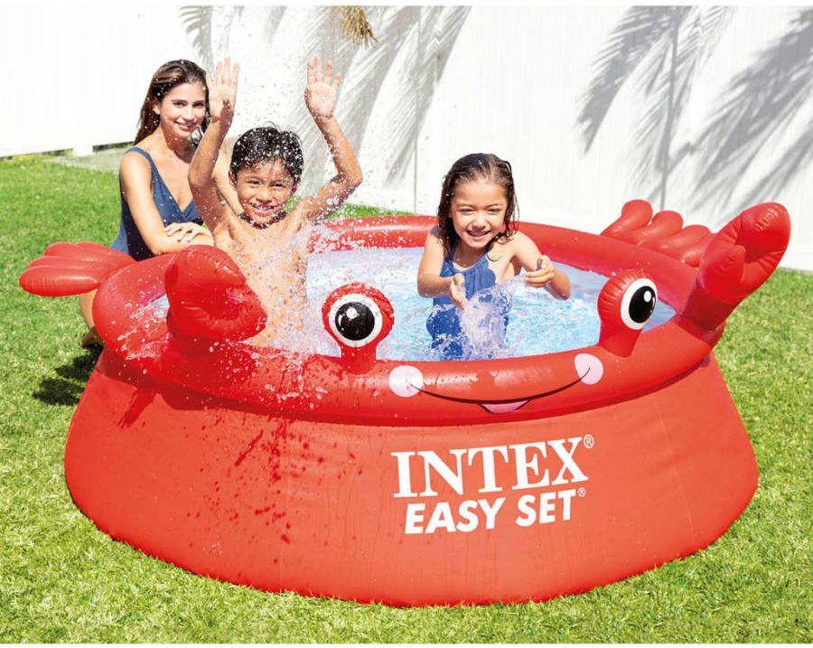 Intex Opblaaszwembad 26100np Happy Crab 183 X 51 Cm Rood
