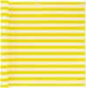 VIDAXL Balkonscherm 90x500 cm HDPE geel en wit online kopen