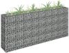 VIDAXL Gabion plantenbak verhoogd 180x30x90 cm gegalvaniseerd staal online kopen