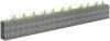 VIDAXL Gabion plantenbak verhoogd 450x30x60 cm gegalvaniseerd staal online kopen