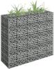 VIDAXL Gabion plantenbak verhoogd 90x30x90 cm gegalvaniseerd staal online kopen