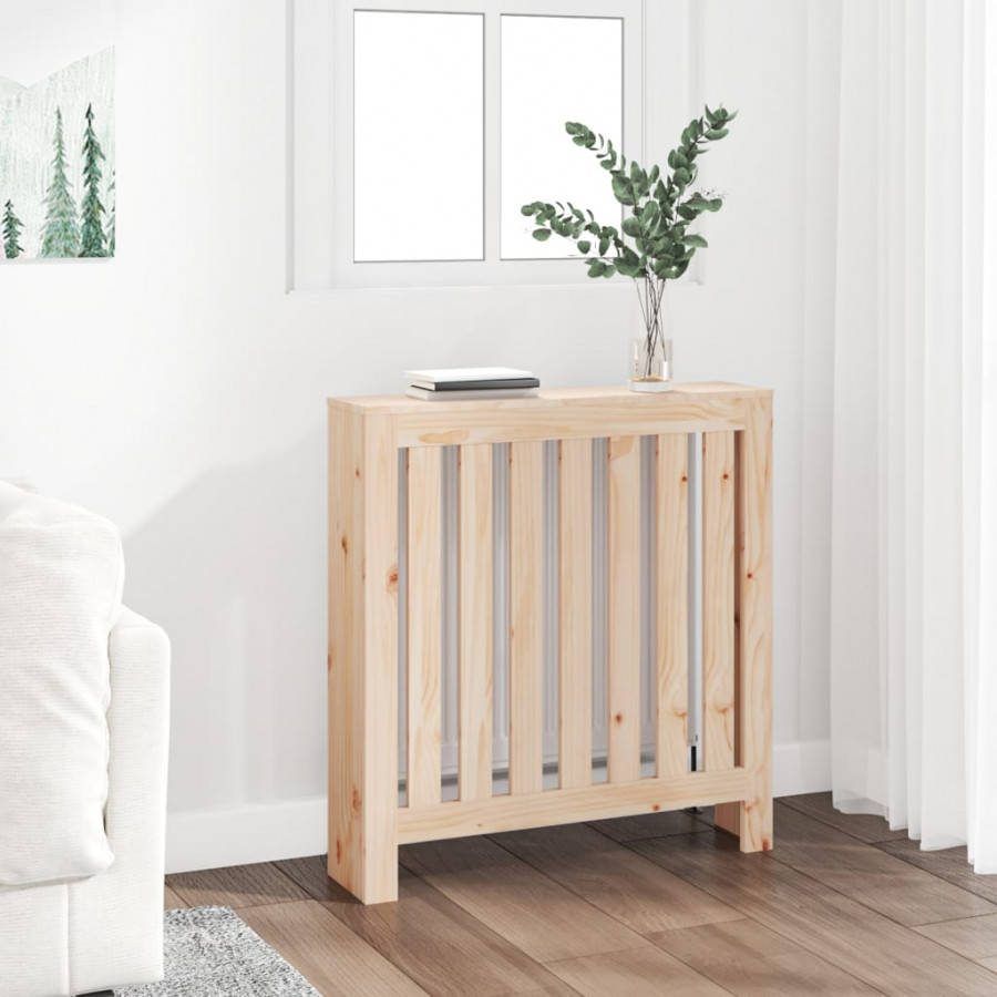 VIDAXL Radiatorombouw 79, 5x19x84 cm massief grenenhout