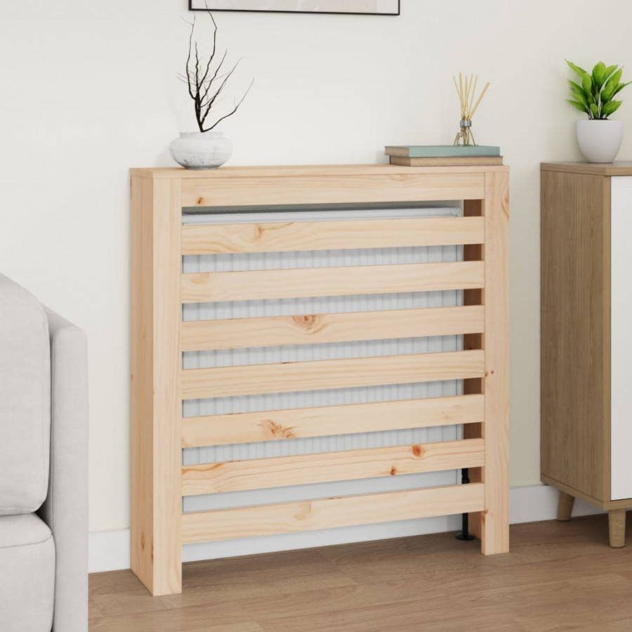 VIDAXL Radiatorombouw 79, 5x19x84 cm massief grenenhout