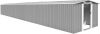 VIDAXL Tuinschuur 257x990x181 cm gegalvaniseerd staal grijs online kopen