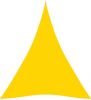 VIDAXL Zonnescherm driehoekig 5x6x6 m oxford stof geel online kopen
