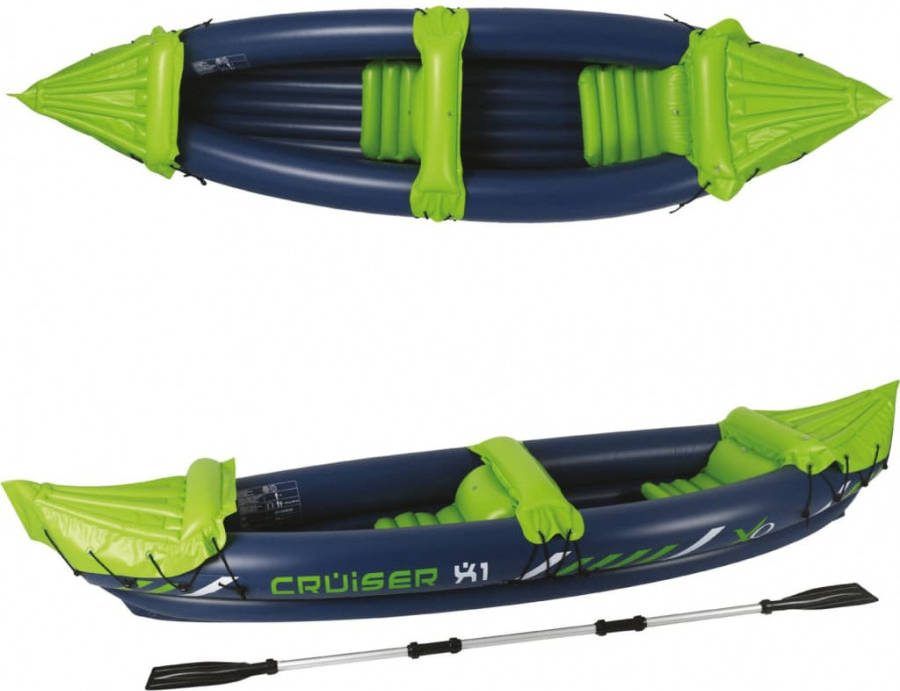 XQ Max Kajak Cruiser X1 325x81x53 cm blauw en groen